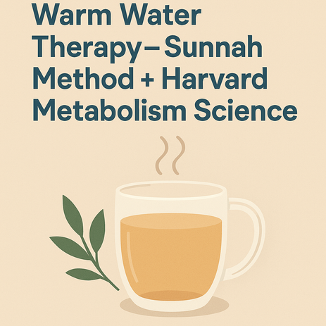 Warm Water Therapy – Sunnah Method + Harvard Metabolism Science  By Sunnah Diagnostic Centre