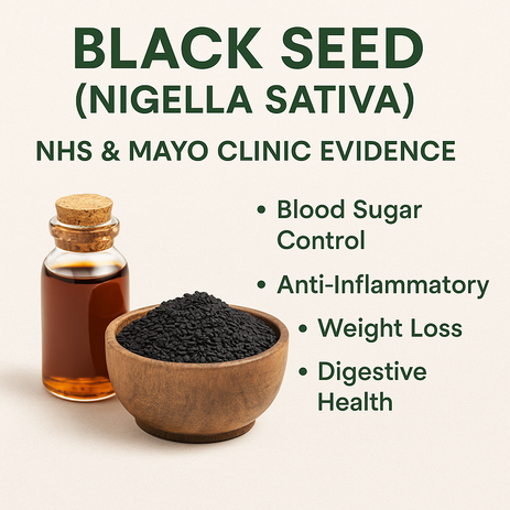Black Seed (Nigella Sativa) – NHS & Mayo Clinic Evidence