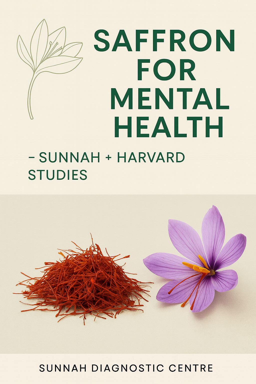 Saffron for Mental Health – Sunnah + Harvard Studies  By Sunnah Diagnostic Centre